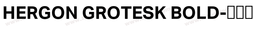 HERGON GROTESK BOLD字体转换